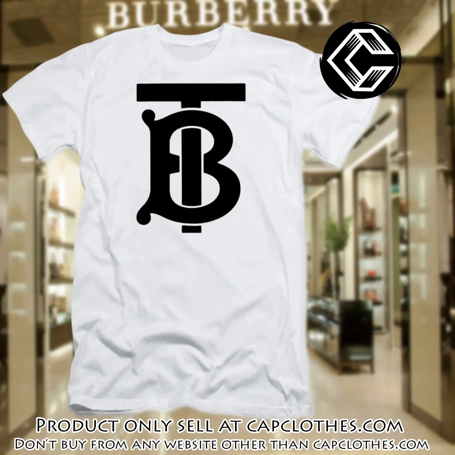 Burberry logo white luxury brand tshirt gift for men women special gift cc5622478